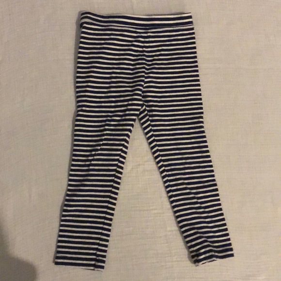 3T girls navy striped leggings - Picture 2 of 4